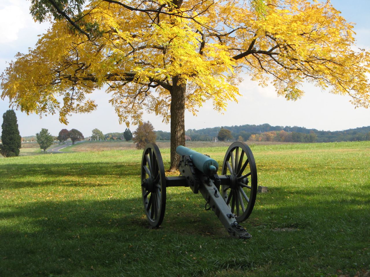 Un cañón en Gettysburg. La ciudad celebrará un año de eventos que incluyen un programa de recorridos y la escenificación de la batalla del 4 de julio.