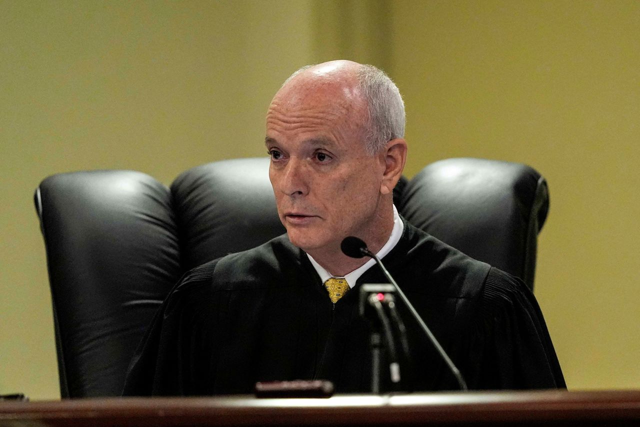 Barrow County Superior Court Judge Currie Mingledorff speaks during Colt Gray's hearing at the Barrow County courthouse in Winder, Georgia, on Friday. 