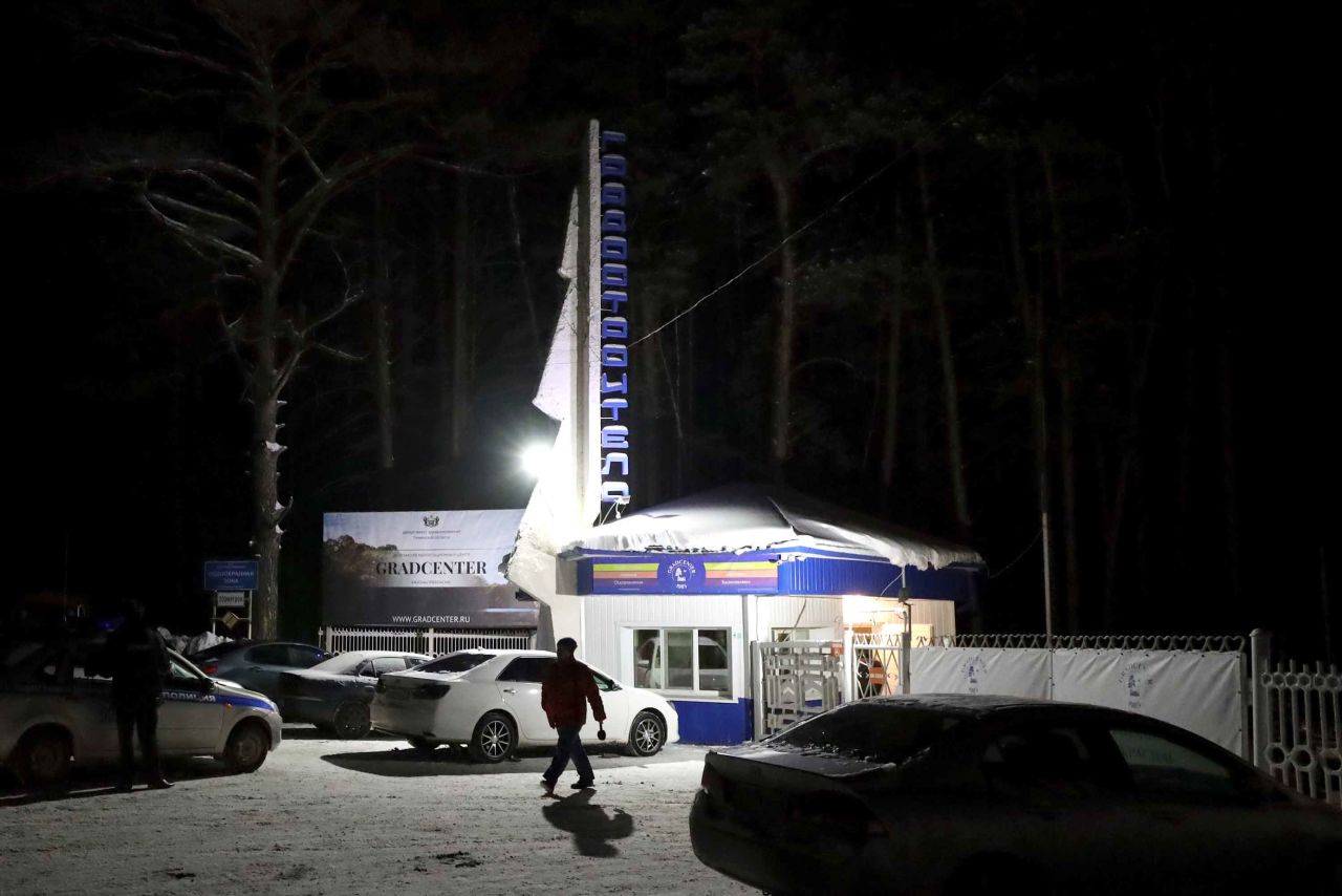 A view of the Gradostroitel Treatment and Rehabilitation Center in the Tyumen region of Siberia, where Russian citizens evacuated from China will be quarantined.