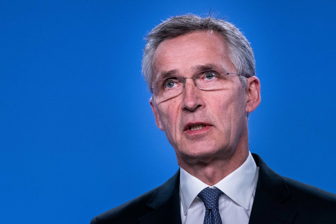 NATO Secretary General Jens Stoltenberg speaks at a press conference on the situation concerning Iran at NATO Headquarters, in Brussels, Belgium on January 6. Credit: Kenzo Tribouillard/AFP via Getty Images