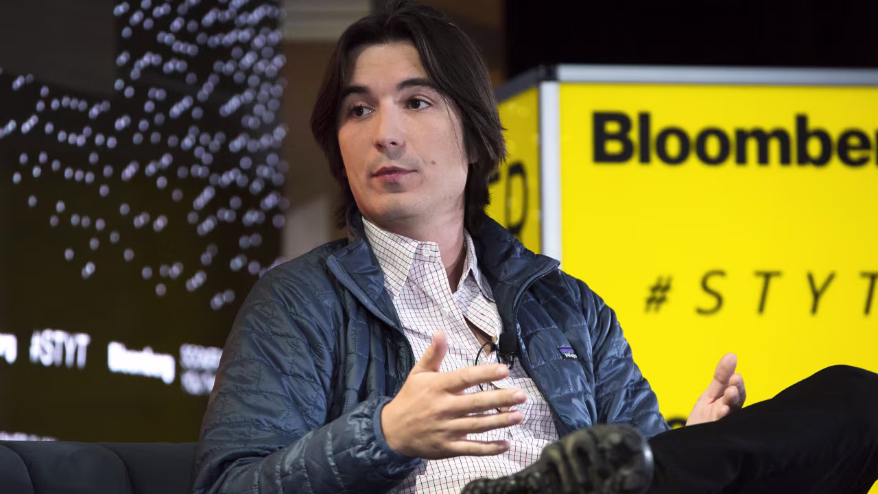 Robinhood CEO Vlad Tenev speaks during a conference in 2018 in New York. 