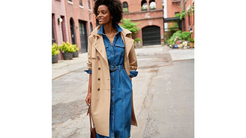 Lands end trench coat womens best sale