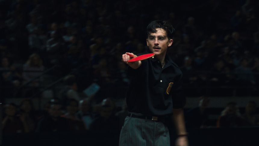 Timothée Chalamet in “Marty Supreme.”