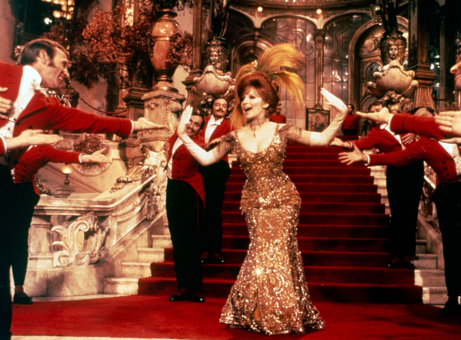 Streisand appears in the 1969 movie-musical "Hello Dolly!"