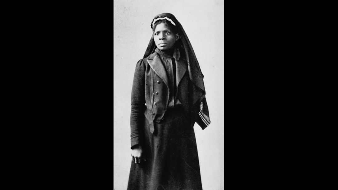 Georgia-born slave Susie King Taylor became a nurse to black Union soldiers during the Civil War. She's seen here in 1902. She wrote "Reminiscences of My Life in Camp with the 33d United States Colored Troops, Late 1st S.C. Volunteers" and taught freed slave children in school.