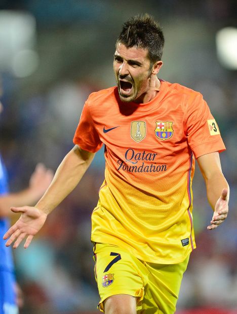 Barcelona striker David Villa has been linked with a number of English Premier League clubs, including Chelsea and Arsenal, after failing to earna regular place with the Spanish league leaders. 