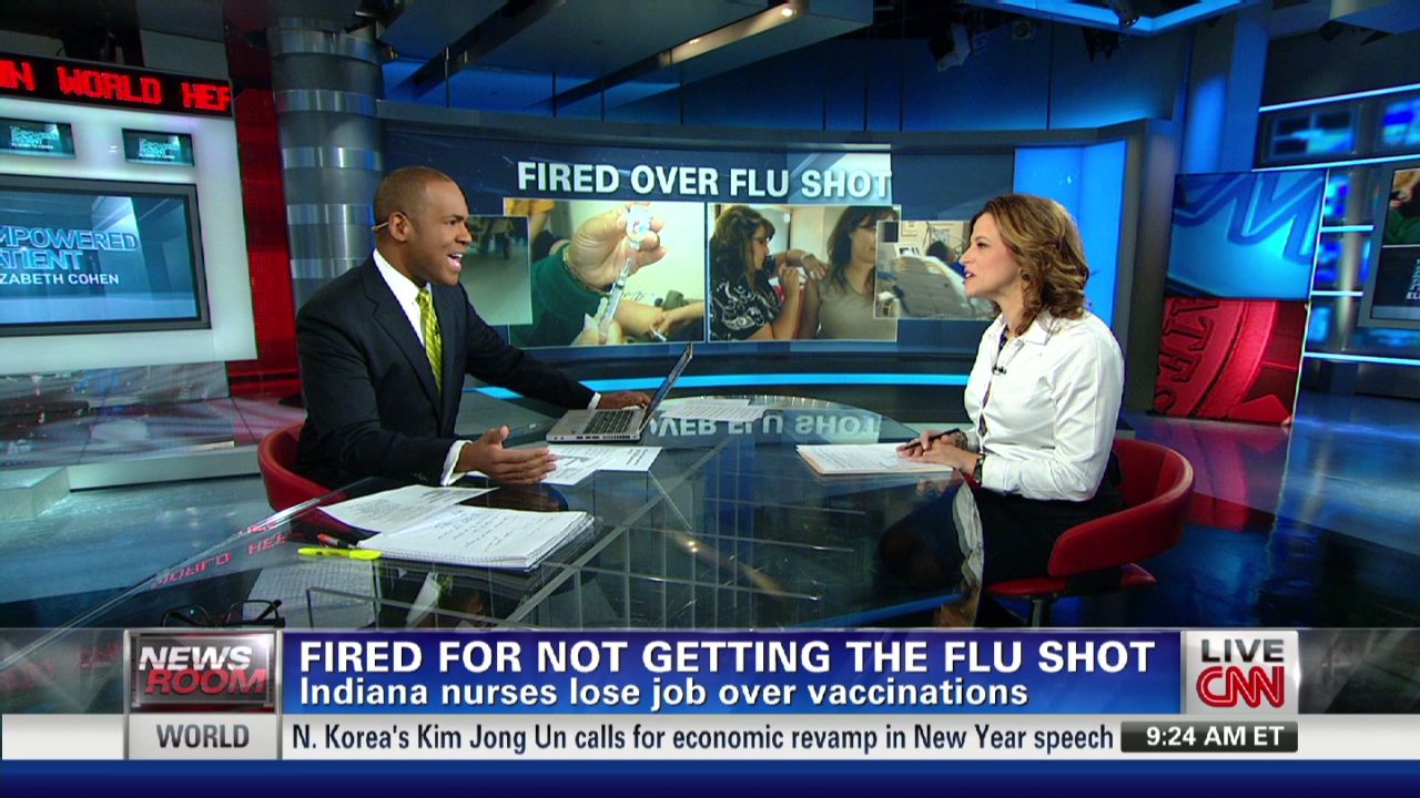 Fired over flu shot