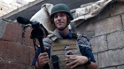 A picture taken on November 5, 2012 in Aleppo shows US freelance reporter James Foley, who was kidnapped in war-torn Syria six weeks ago and has been missing since, his family revealed on January 2, 2013. Foley, 39, an experienced war reporter who has covered other conflicts, was seized by armed men  in the town of Taftanaz in the northern province of Idlib on November 22, according to witnesses. The reporter contributed videos to Agence France-Presse (AFP) in recent months.    AFP PHOTO / NICOLE TUNG
RESTRICTED TO EDITORIAL USE - MANDATORY CREDIT "AFP PHOTO/HO/NICOLE TUNG" - NO MARKETING NO ADVERTISING CAMPAIGNS - DISTRIBUTED AS A SERVICE TO CLIENTSNICOLE TUNG/AFP/Getty Images