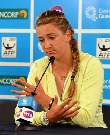 Victoria Azarenka explains her decision to pull out of the semifinals of the Brisbane International tournament, where she was due to face Serena Williams, due to a toe infection.
