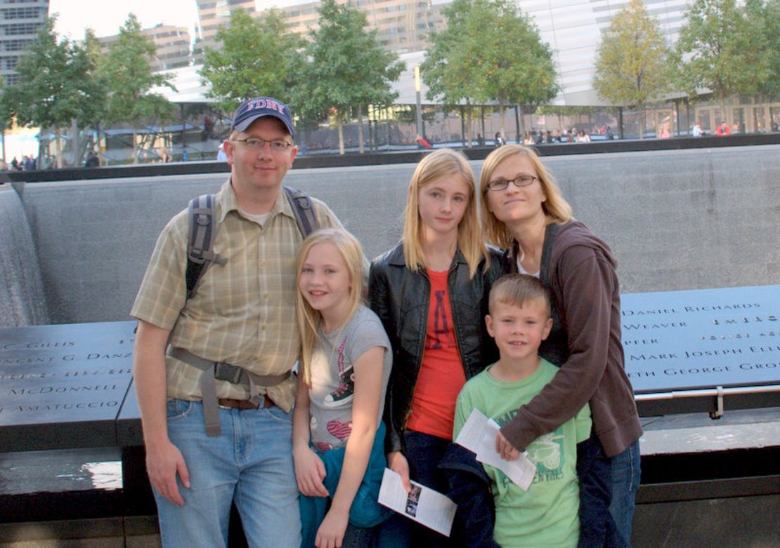 John and Jessica Norton, with their children Grace, Emma and Jack. Grace, on the left, has food allergies.