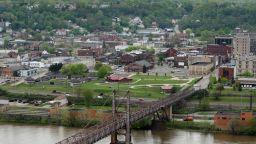 STEUBENVILLE, OH - MAY 05:  The town of Steubenville sits near the Ohio River on May 5, 2009 on the edge of Steubenville, Ohio. The Severstal Wheeling Steel Mill, one of the town's main sources of income and employment, has halted production and has laid off all but a few employees to keep on for safety and security watch. The future is uncertain for steel towns of the Ohio Valley and other areas as demand for steel is the lowest it has been in roughly 70 years. Operating utilization at U.S. steel mills has dropped to 43%, a level not seen since the Depression.  (Photo by Rick Gershon/Getty Images)