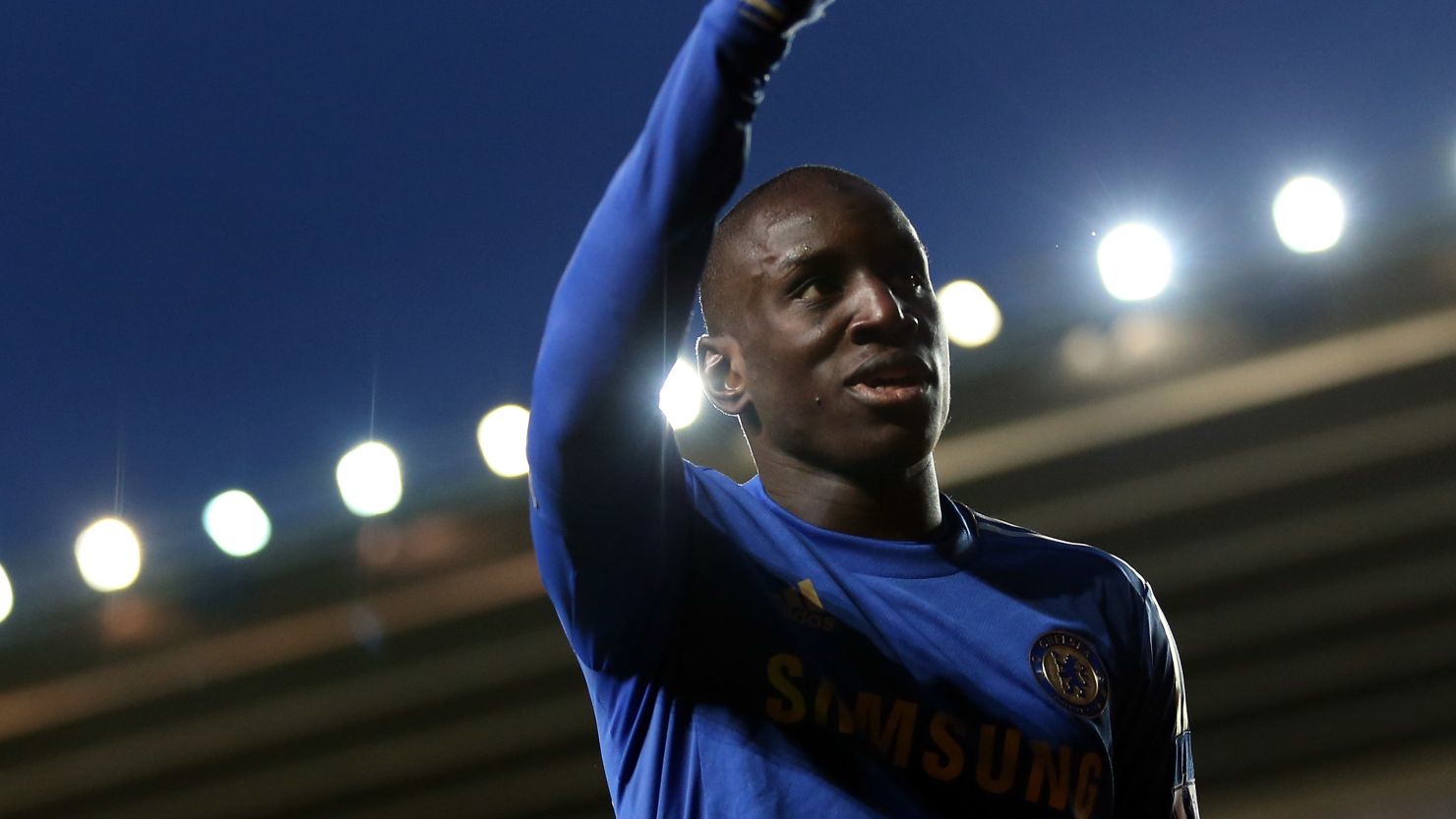 Demba Ba celebrates his second and Chelsea's fourth goal in the third round victory of Southampton in the FA Cup. 