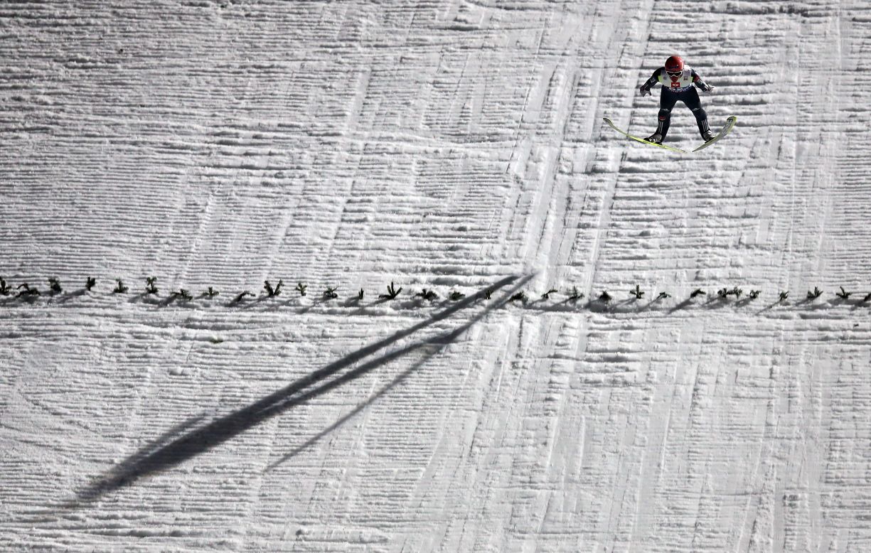 Severin Freund of Germany competes during the qualification round on January 5.