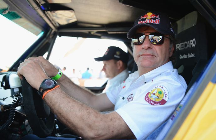 Sainz's father is a former world rally champion and still competing in the sport.