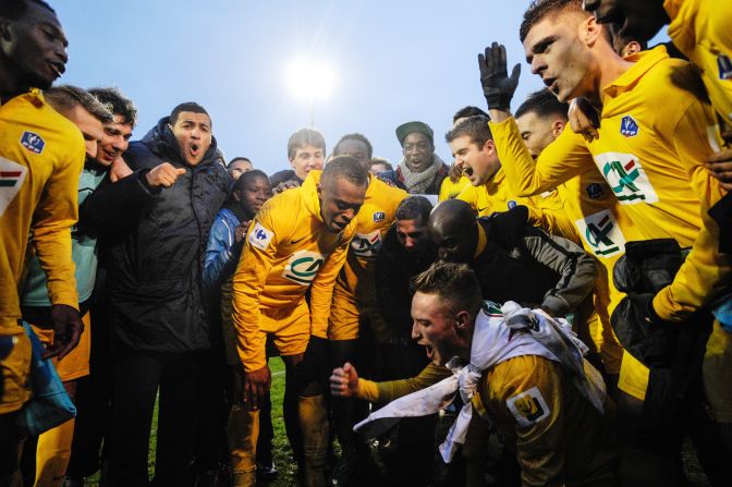 The Epinal celebrations look set to go long into the night. "It's magical and now we hope to reach the last 16 and make history," Epinal goalkeeper Robin told French radio.