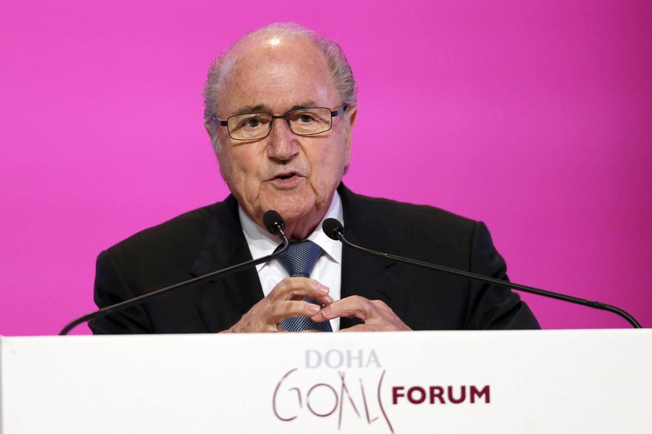 "I don't think you can run away, because then the team should have to forfeit the match," FIFA president Sepp Blatter told Abu Dhabi's The National newspaper. "This issue is a very touchy subject, but I repeat there is zero tolerance of racism in the stadium, we have to go against that. The only solution is to be very harsh with the sanctions (against racism) -- and the sanctions must be a deduction of points or something similar."