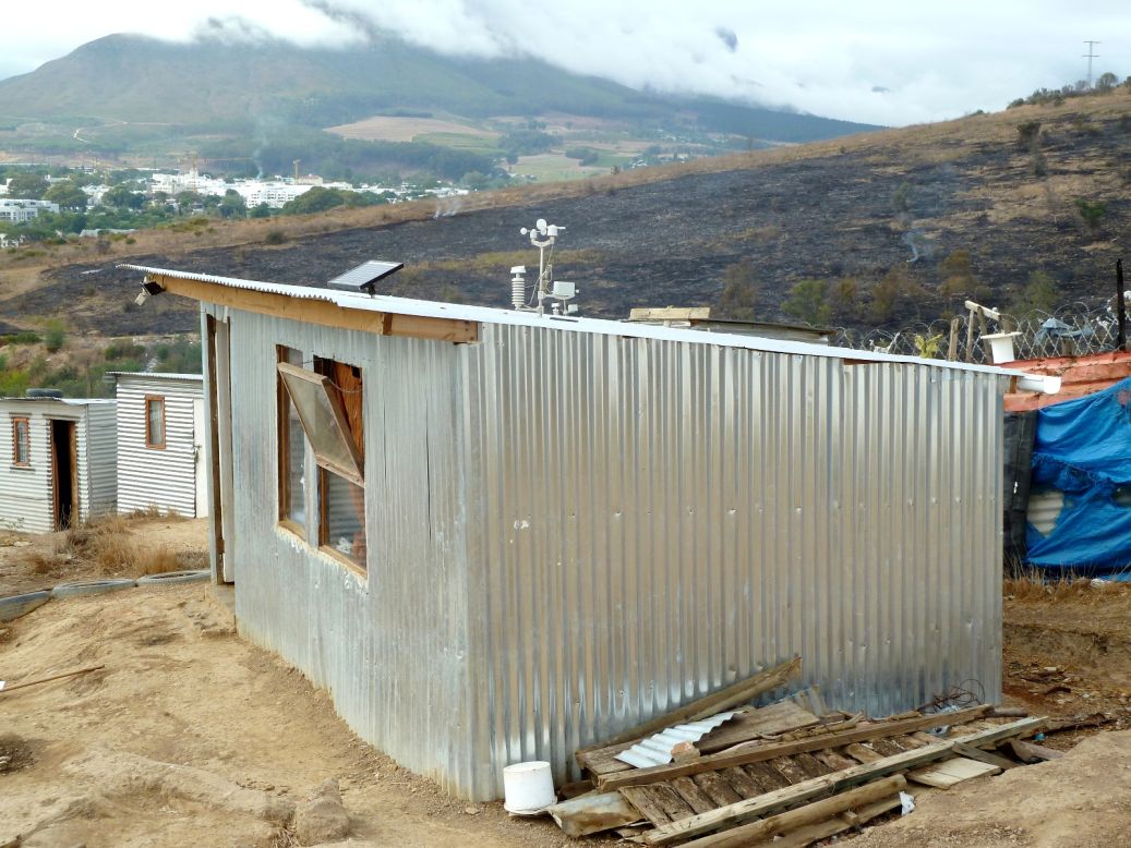 The iShack is a high-tech shack developed by the University of Stellenbosch, designed to provide slum dwellers in South Africa with a reliable source of electricity and protection from extreme temperatures. 