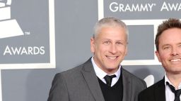 LOS ANGELES, CA - FEBRUARY 12: (L-R) Musicians Louie Giglio and Chris Tomlin arrives at the 54th Annual GRAMMY Awards held at Staples Center on February 12, 2012 in Los Angeles, California. (Photo by Jason Merritt/Getty Images) 