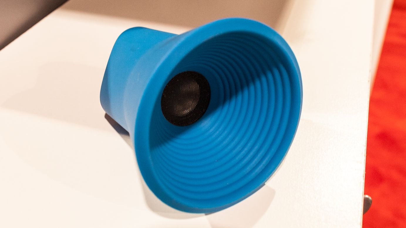 Sound Logic makes this rubber wireless speaker cone that connects via Bluetooth.
