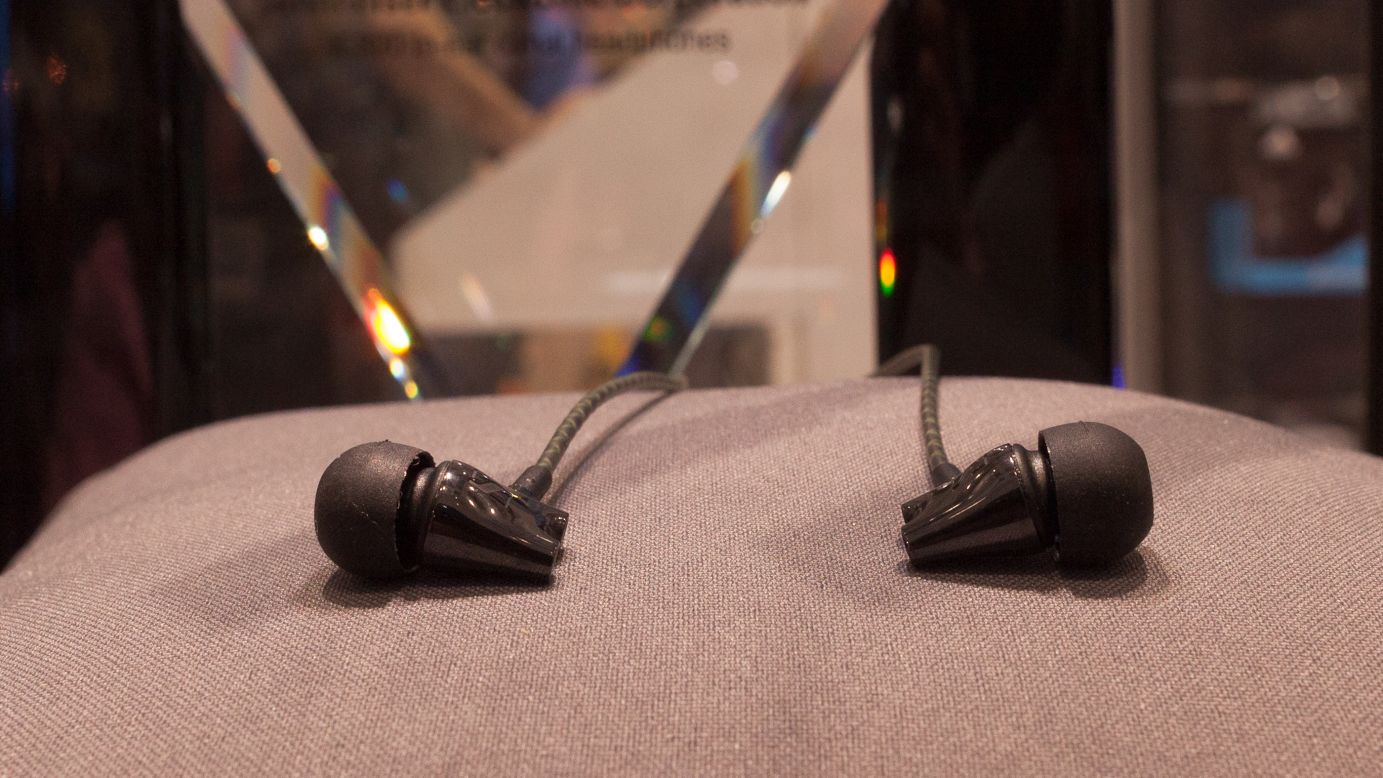 Wealthy audiophiles will love these high-end, expensive IE 800 ceramic earphones by Sennheiser. They'll set you back a cool $1,000.