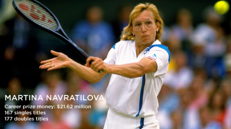 Martina Navratilova holds the Open-era able-bodied tennis record of 74 consecutive wins, set in 1984.