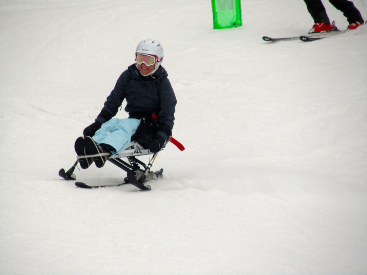 One such challenge for the Minnesota-native was to get back on the slopes and learn to enjoy winter again, which she did with the help of a mono-ski at Stratton Mountain in Vermont. "Its been fun to be out there on the snow again and not be confined to four wheels," Weggemann told CNN.