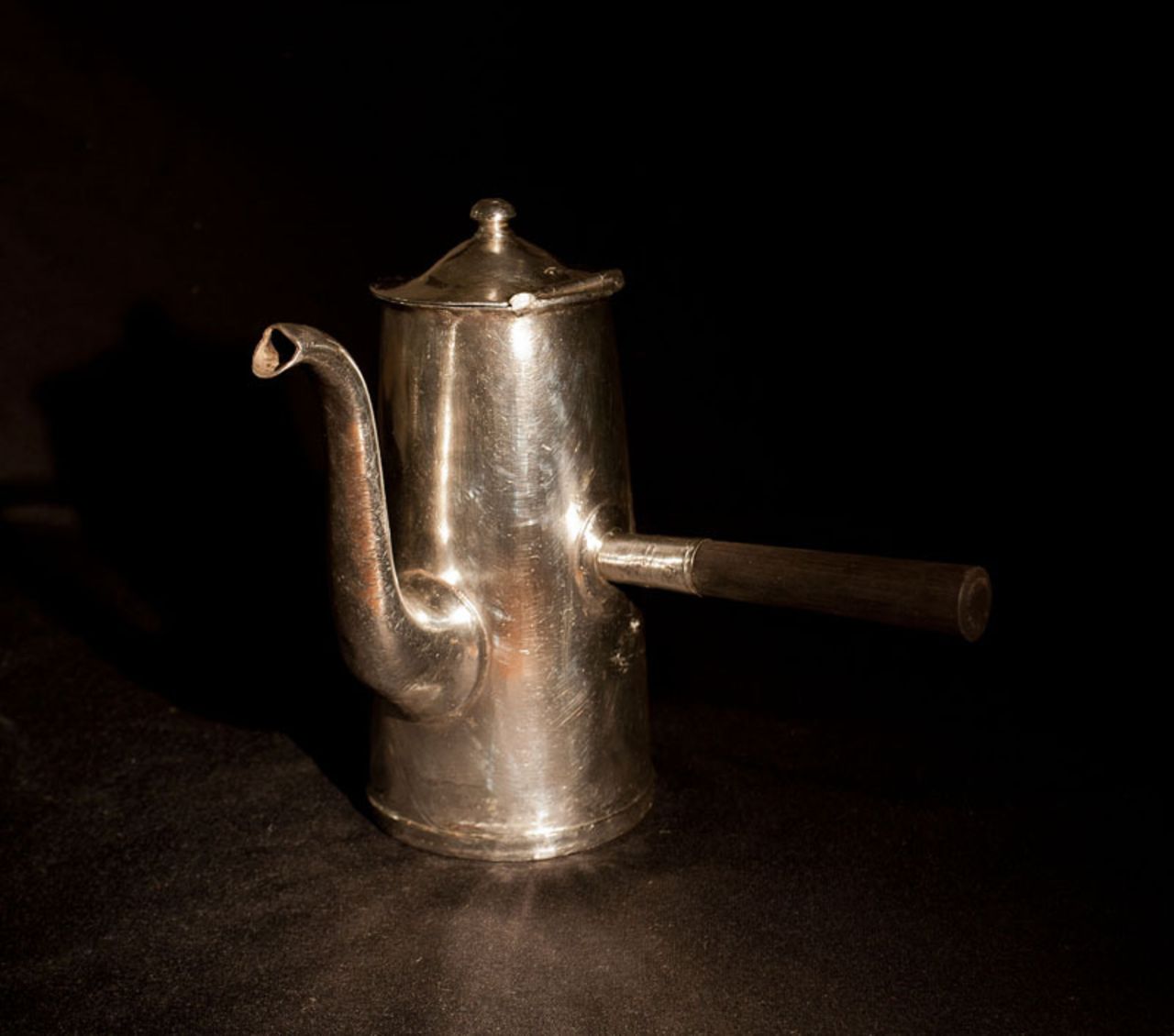 This unusual looking coffee pot is believed to have been taken by a newly married couple in the throes of their 1938 honeymoon. Having been passed down through the generations of family since, the item was returned by relatives in 2012.