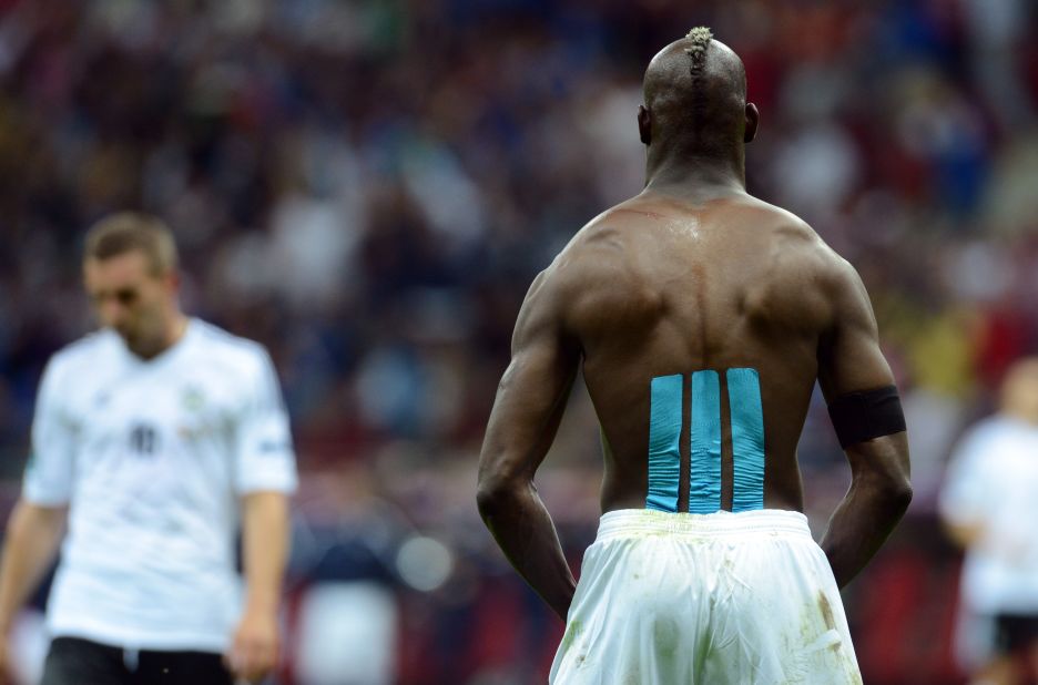 Balotelli reminded everyone of his undoubted talent during the 2012 European Championships. He scored three times as Italy reached the final, including both goals in the Azzurri's 2-1 semi win over Germany. Italy lost 4-0 to Spain in the final of the tournament co-hosted by Poland and Ukraine.
