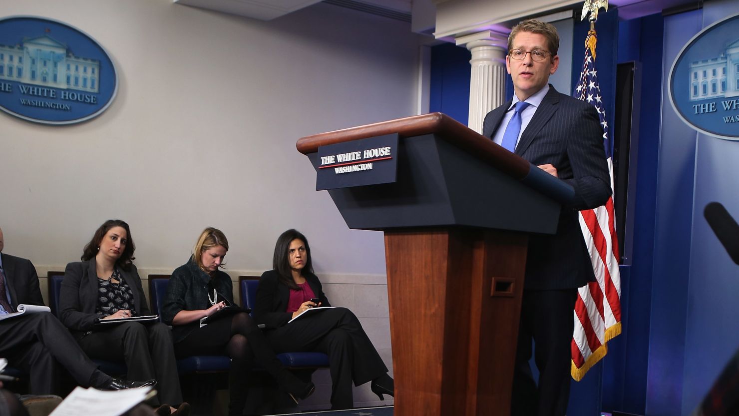Press secretary Jay Carney tells reporters the White House will not negotiate with Congress about raising the debt ceiling.
