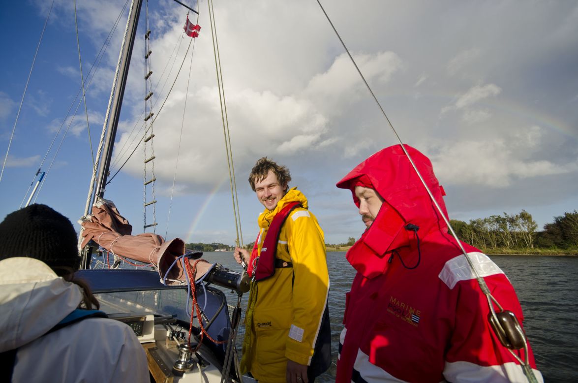 Founded by the covertly named Ijon (in yellow) and Riot (in Red), the group set sail to carry out their work at sea when they can.
