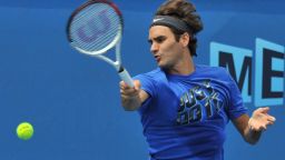 World No. 2 Roger Federer arrived early in Melbourne for January's Australian Open after deciding not to play in any warm-up events. 