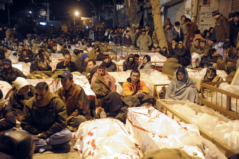 Pakistani Leader Meets Protesting Families Of Bombing Victims | CNN