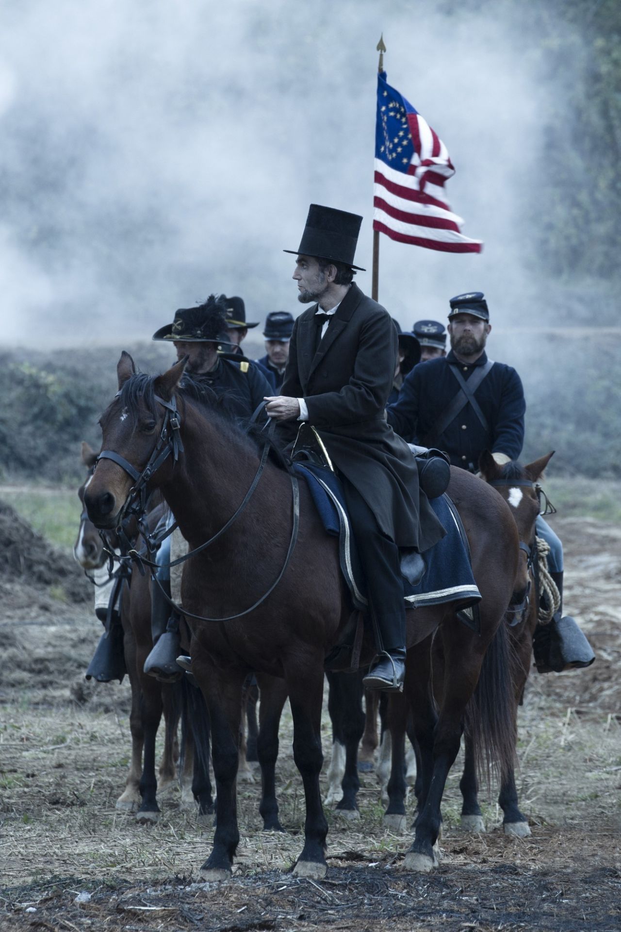 Daniel Day-Lewis won the best actor Academy Award in 2013 for playing the 16th U.S. president in "Lincoln," which also took home the production design Oscar. The Steven Spielberg-directed drama also stars British actor Jared Harris as Ulysses S. Grant.