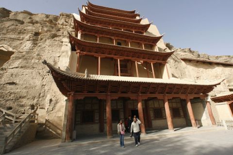 The cave featured in the prototype is part of a larger complex located in the Chinese city of Dunhuang, once a Silk Road oasis and now a Unesco world heritage site.