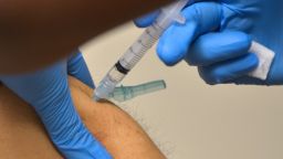 A nurse injects a flu vaccine at the Whitman-Walker Health Clinic in Washington, DC on January 10, 2013. The Center for Disease Control and Prevention has said that this year's flu season is expected to be one of the worst the country has seen in 10 years. 