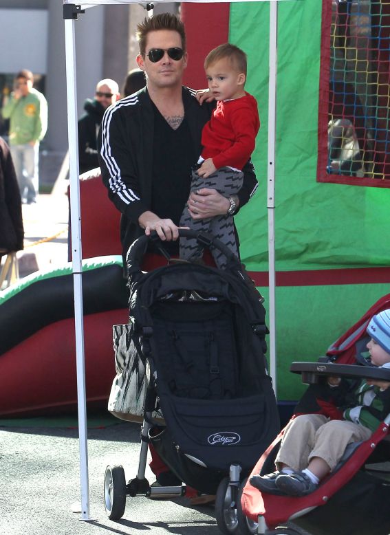 Mark McGrath spends time with his family in Studio City, California.
