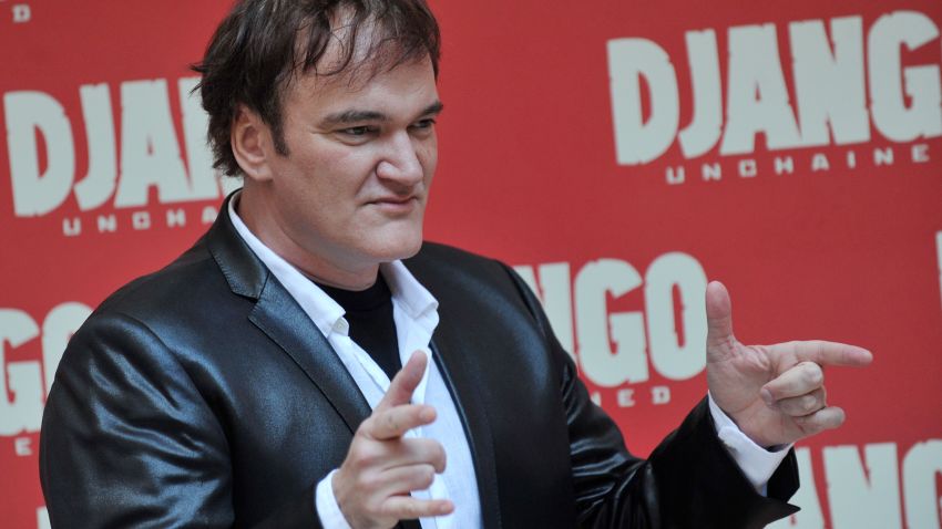 US director Quentin Tarantino poses during the photocall for his last film Django Unchained in Rome on January 4, 2013. 