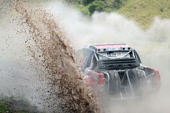 Toyota driver Adam Malysz of Poland competes in the ninth stage of the Dakar 2013 between Tucuman and Cordoba, Argentina, on Monday, January 14. 