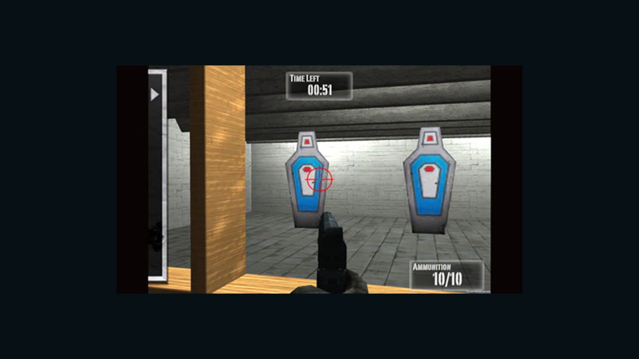 "NRA: Practice Range," a new game for Apple mobile devices, lets players shoot at targets.