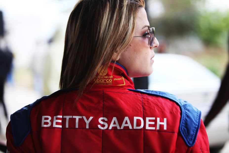 Betty Saadeh, from Bethlehem, joined the Speed Sisters in 2010 and was the fastest woman on the Palestinian circuit in 2011. Both her father and brother also race cars.