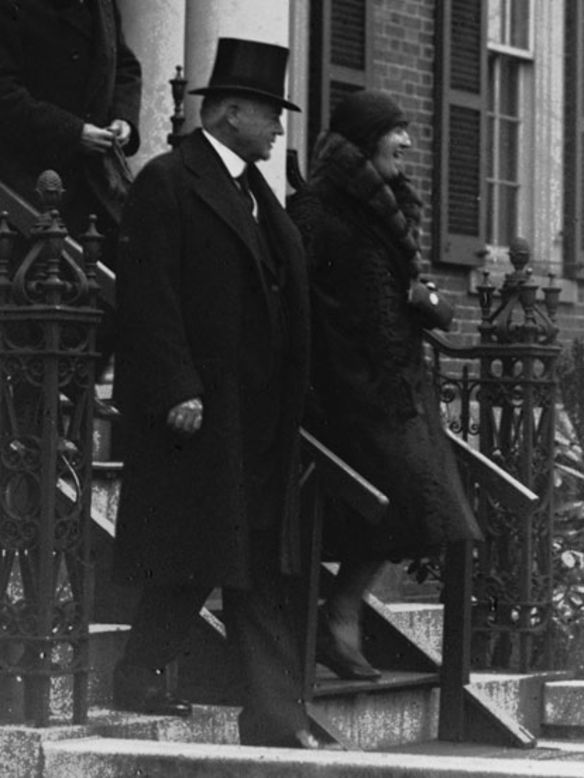 Herbert and Lou Hoover at President Hoover's 1929 inauguration.
