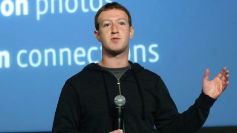 Facebook CEO Mark Zuckerberg introduces the company's "Graph Search" tool at a January press event.