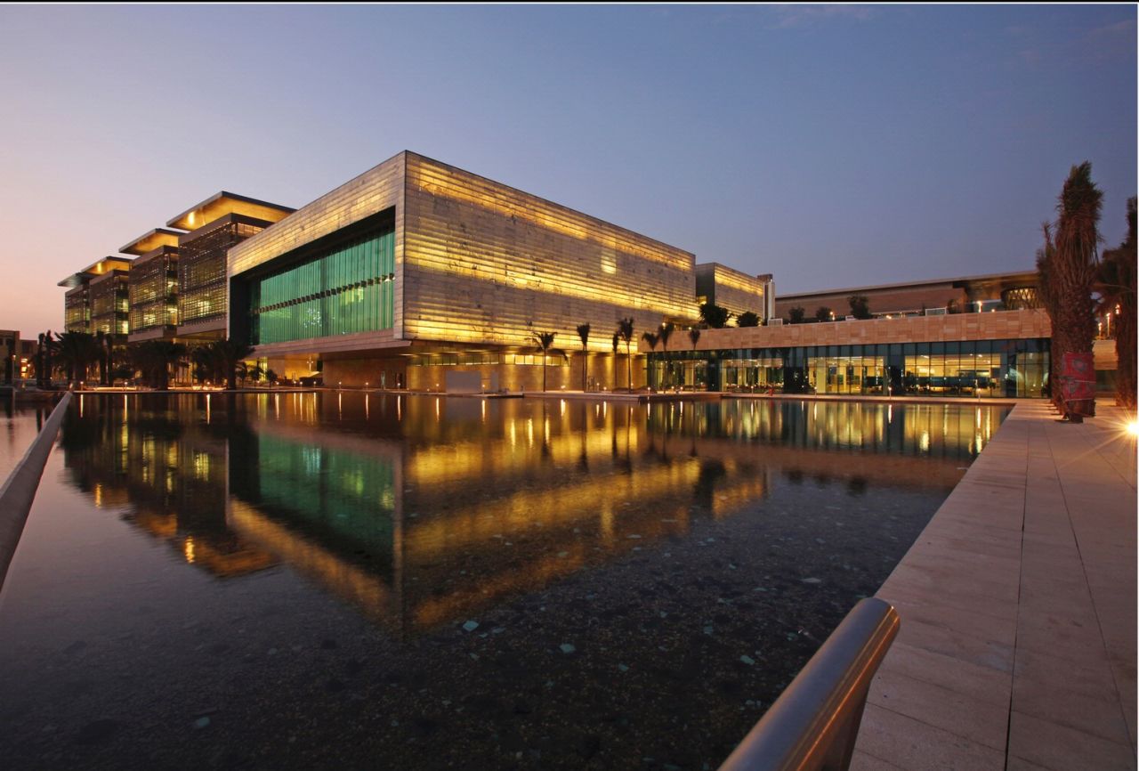 This photo shows Saudi Arabia's first mixed-gender university, the King Abdullah University of Science and Technology, open since 2009. Its buildings are, according to the university website, constructed to utilize natural light and ventilation, to save on electricity and air conditioning.