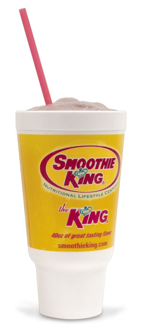 Smoothie King's king-sized peanut power plus grape smoothie has at least three days' worth of added sugar, not to mention 1,460 calories. Want more? The large Hulk smoothies have between 1,600 and 1,930 calories. 