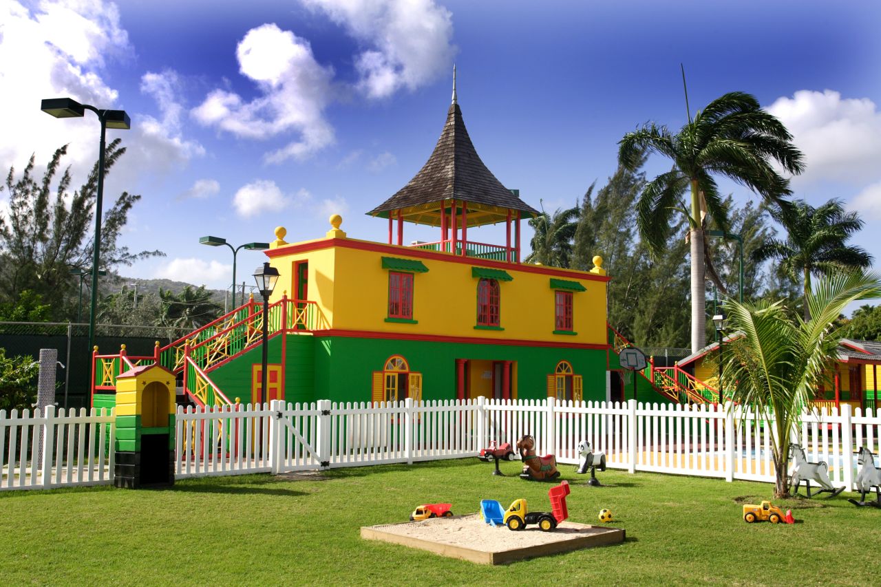 The Half Moon Hotel, Jamaica, has a children's play area that features a model "Caribbean village". Kids can make puppet shows in Tacoomah Hut, enjoy cold refreshments in Patoo's Lookout and get creative in Artsy Kraftsy.