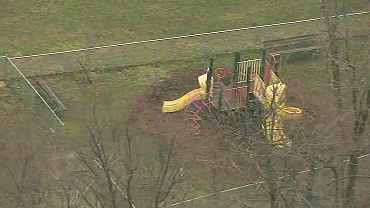 The girl was found at this Philadelphia playground early Tuesday.