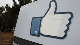 A sign with the 'like' symbol stands in front of the Facebook headquarters on February 1, 2012 in Menlo Park, California. Facebook is expected to file for its first initial public offering today seeking to raise at least $5 billion. (Photo by Justin Sullivan/Getty Images)