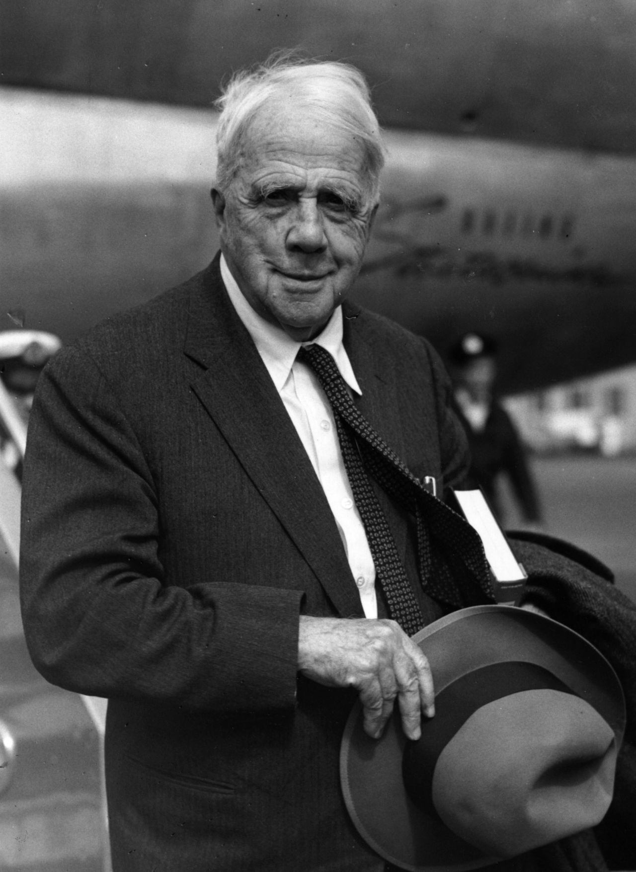 President-elect John F. Kennedy personally asked celebrated poet (and Kennedy supporter) Robert Frost to recite a poem at his presidential inauguration. Frost was the first poet to do so in the history of the event. During the 1961 inauguration, Frost recited "The Gift Outright." This is an excerpt from the poem:<br /><br />The land was ours before we were the land's.<br />She was our land more than a hundred years<br />Before we were her people. She was ours<br />In Massachusetts, in Virginia,<br />But we were England's, still colonials,<br />Possessing what we still were unpossessed by,<br />Possessed by what we now no more possessed.