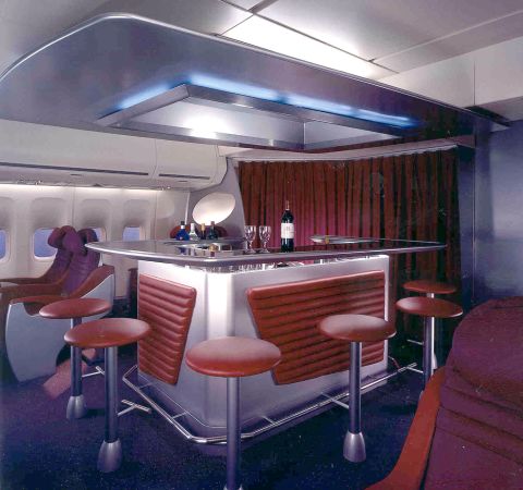 Virgin Atlantic was the first airline to introduce standing bars on board their planes. The company considered adding in-fight casinos to its offerings, but has since abandoned the idea.