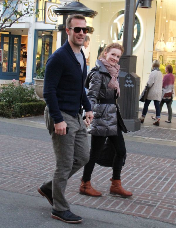 James Van Der Beek and his wife spend time together in Los Angeles.